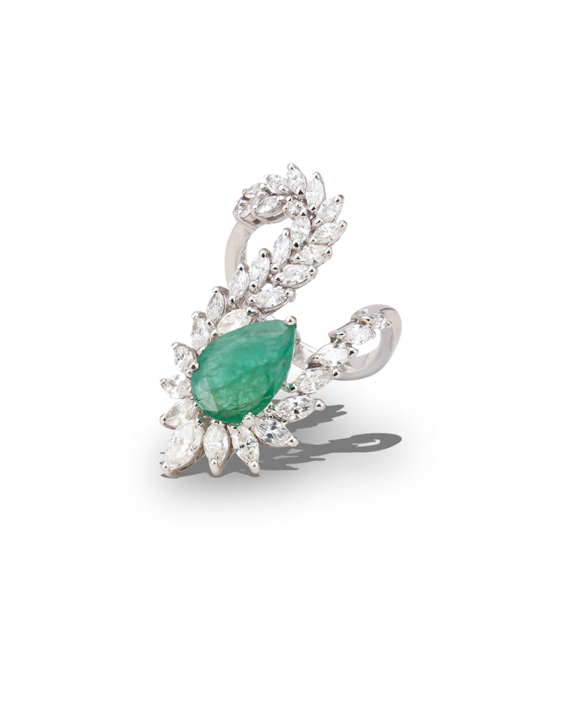 CEYLONMINE Silver Emerald Ring Price in India - Buy CEYLONMINE Silver Emerald  Ring Online at Best Prices in India | Flipkart.com